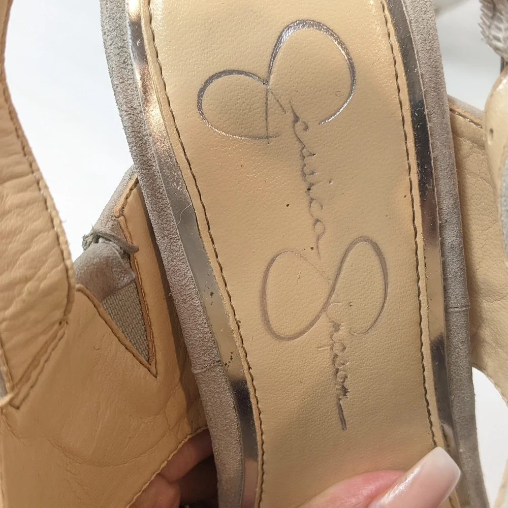 Jessica Simpson suede sandal heels - Picture 14 of 16